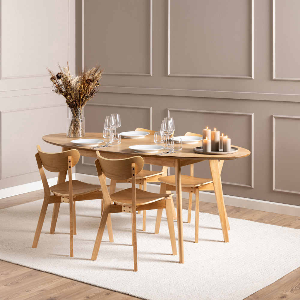 Florence Roxby Set of 2 Oak Dining Chairs Image 8