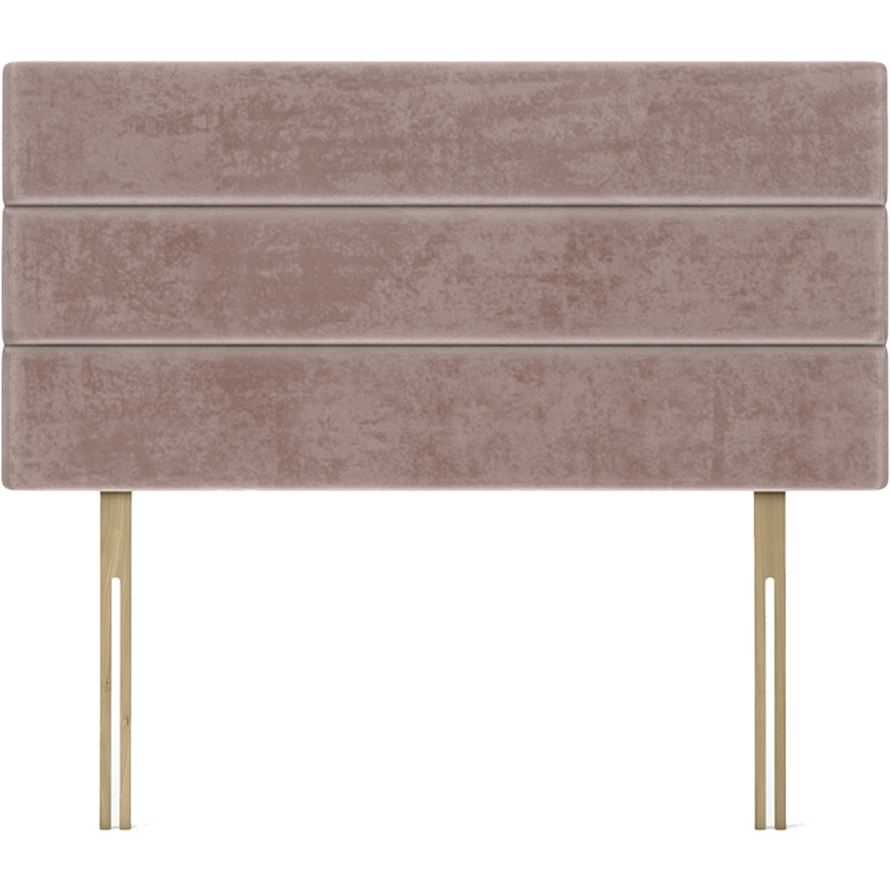 Bedmaster Small Double Mink Naples Velvet Milan Lined Headboard Image 2