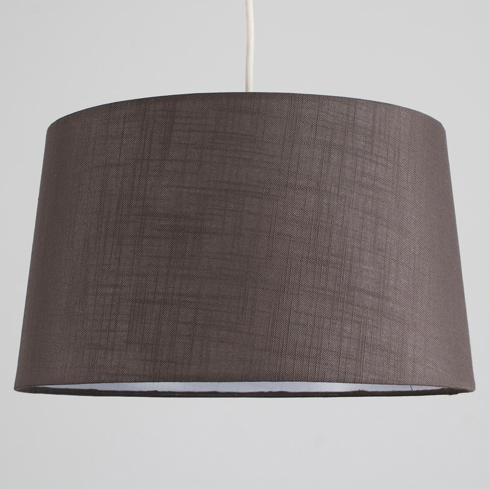 ValueLights Doretta Grey Tapered Lamp Shade Image 2