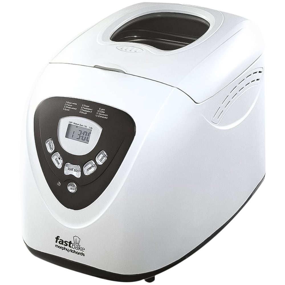 Morphy Richards Fastbake 48281 White 600W Breadmaker Image 1
