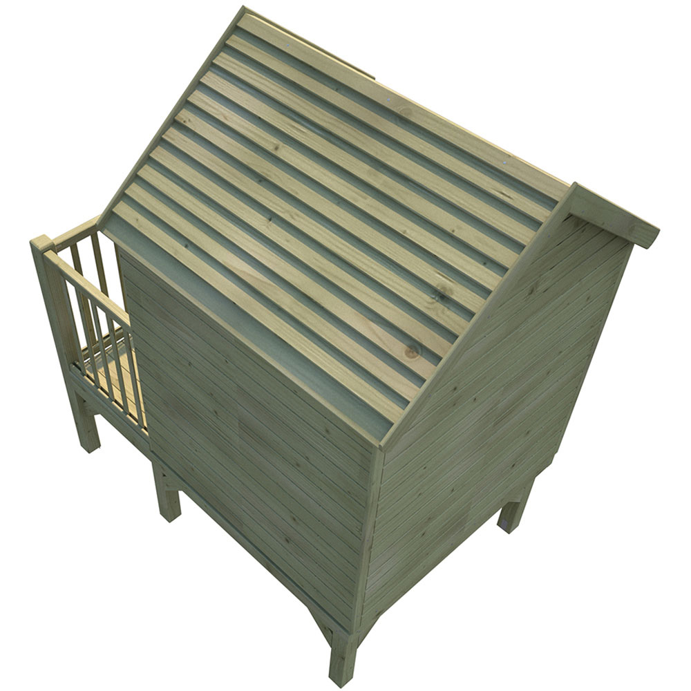 Soulet Winny 6 x 5ft Kids Wooden Platform Playhouse with Veranda Image 6