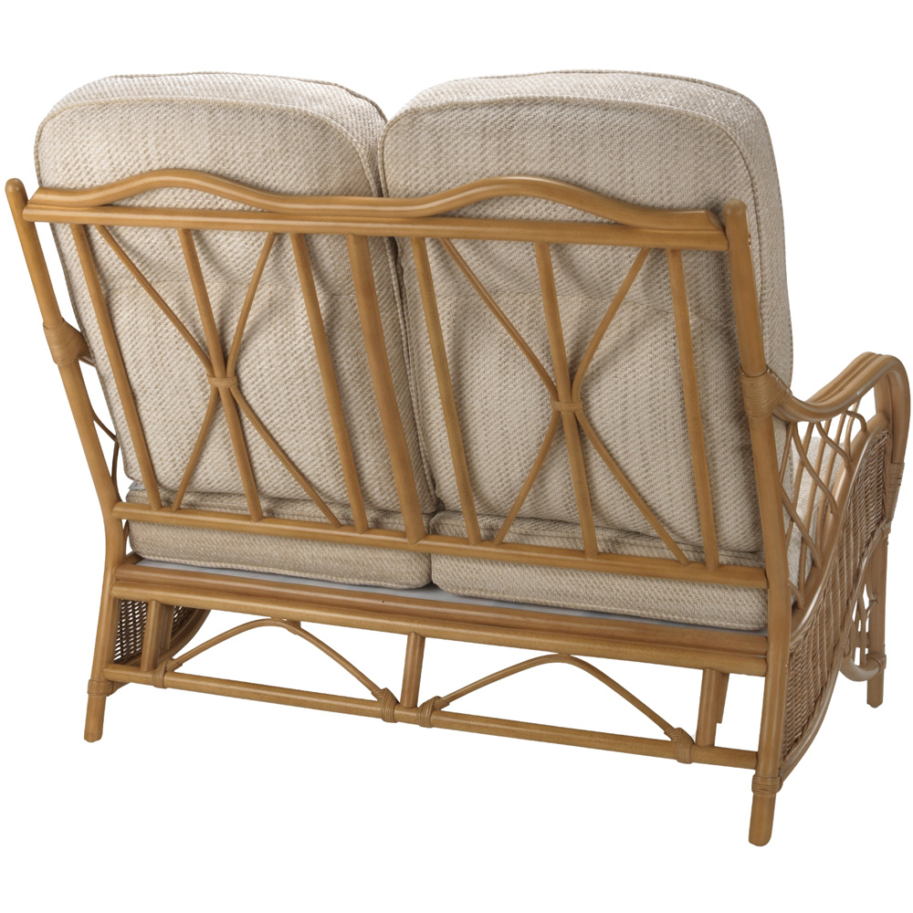 Desser Furniture Oslo 2 Seater Light Oak Natural Rattan Jasper Sofa Image 3