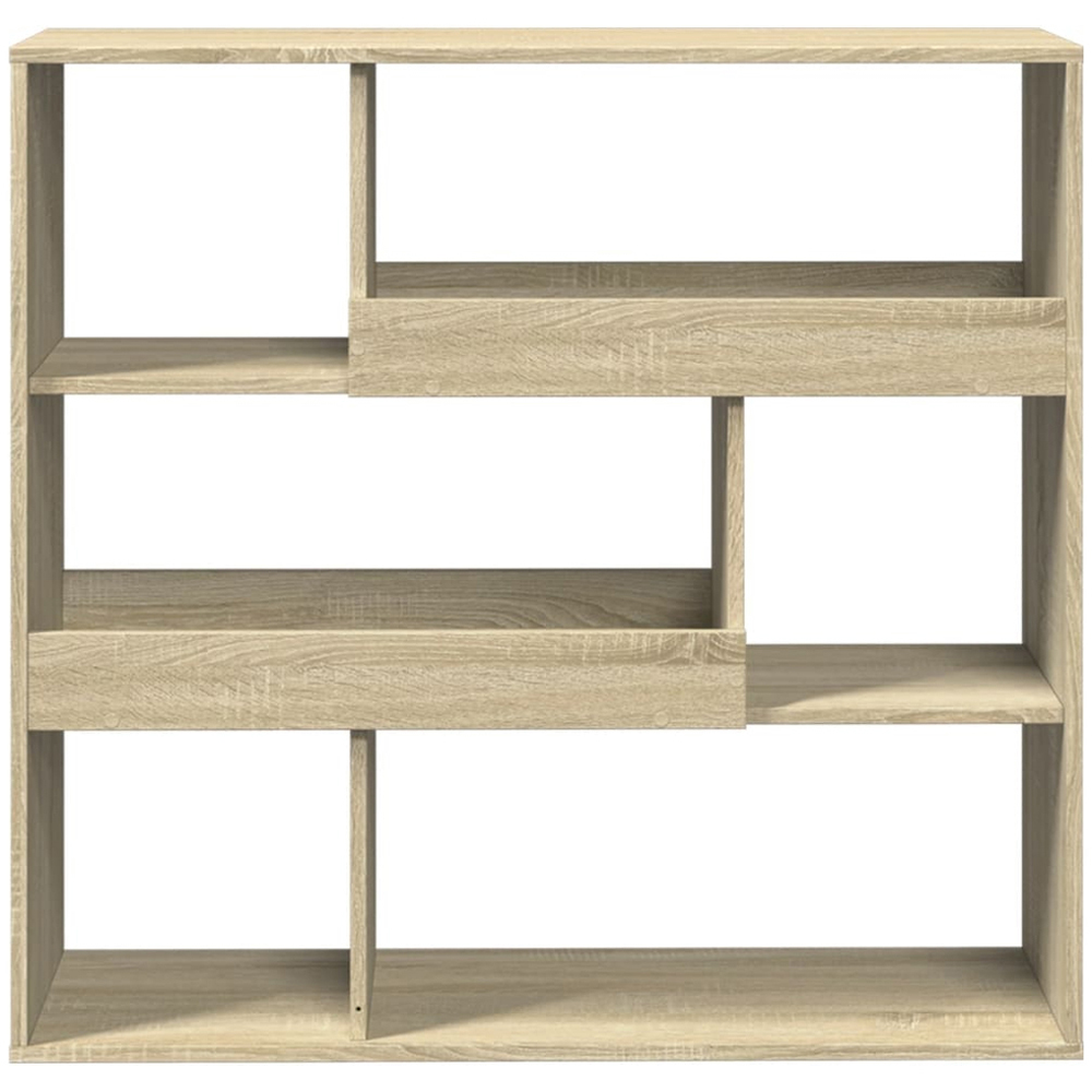 vidaXL 6 Shelf Sonoma Oak Small Bookcase Image 4