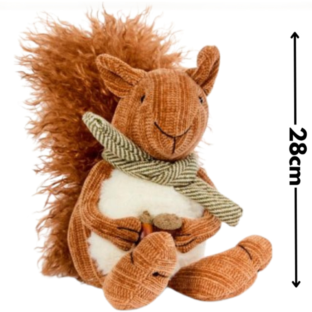 Garden Mile Autumn Plush Squirrel Decoration Image 3