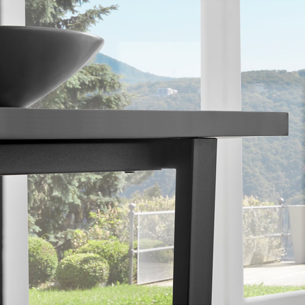 Furniturebox Copeland Cesano Marble Effect 2 Seater Dining Set White Blue and Black Image 6