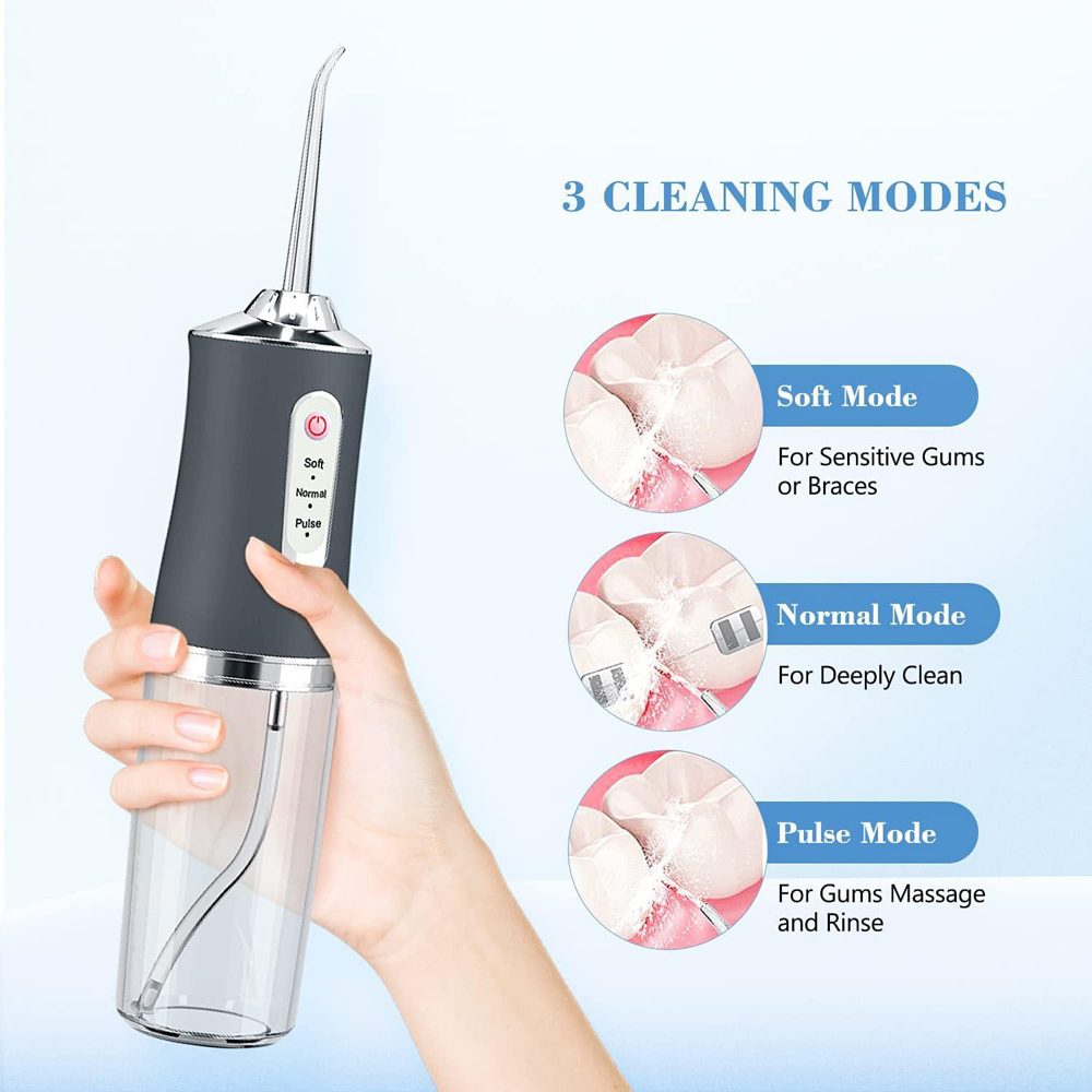 Dyzi Portable Rechargeable Water Flosser with 4 Tips Image 4