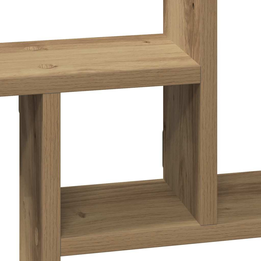 vidaXL 50 x 12 x 50cm Set of 2 Artisan Oak Wall Shelf Image 8