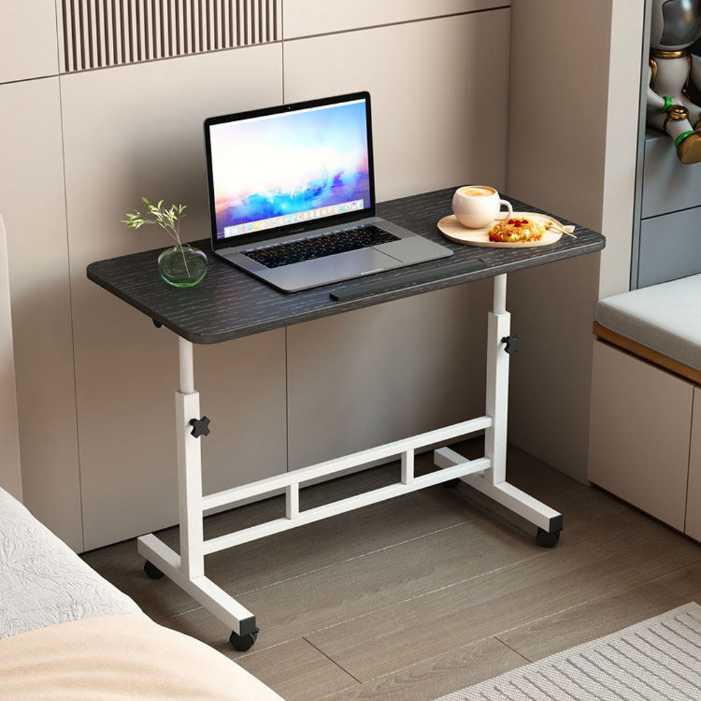 Living and Home Height Adjustable Mobile Laptop Desk Black Image 7