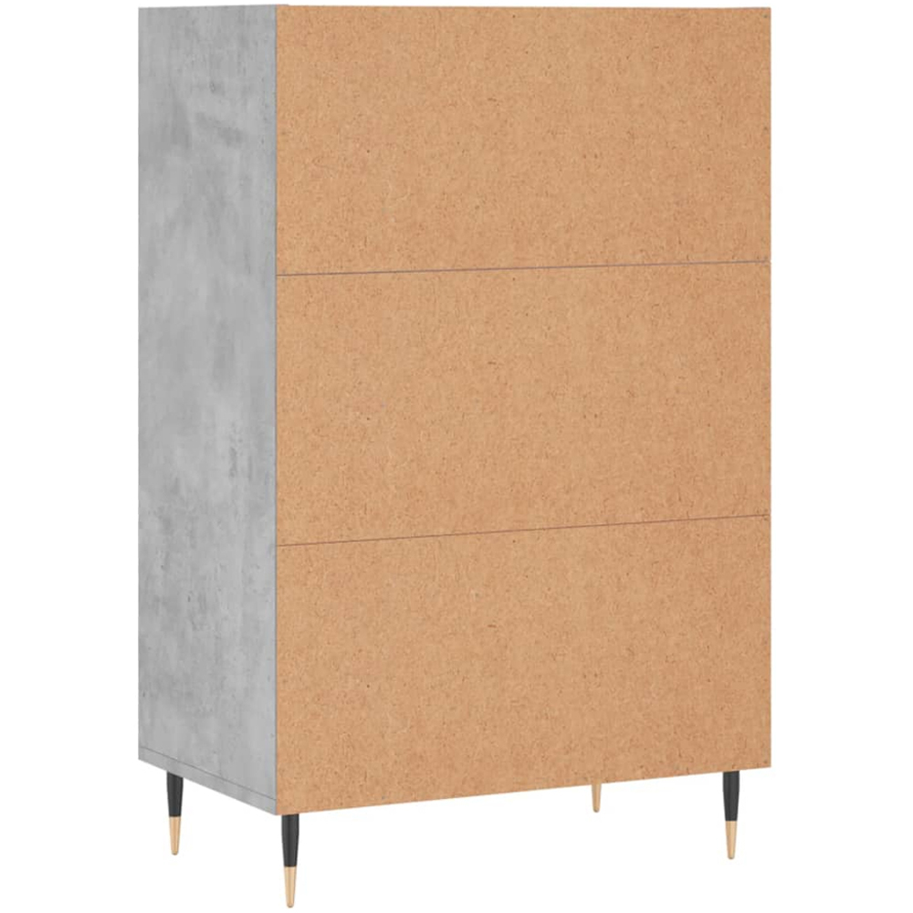 vidaXL 4 Shelf Concrete Grey Highboard Image 6