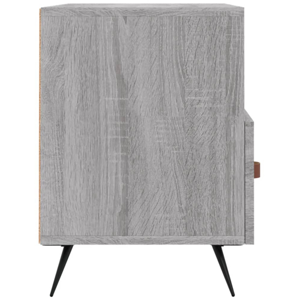 vidaXL 2 Drawer 2 Shelf Grey Sonoma TV Cabinet Image 7