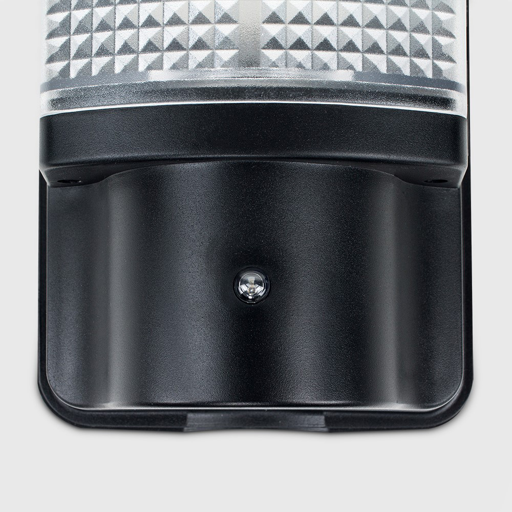 ValueLights Griffin Black Outdoor Wall Bulkhead Light with Dusk till Dawn Sensor Image 3