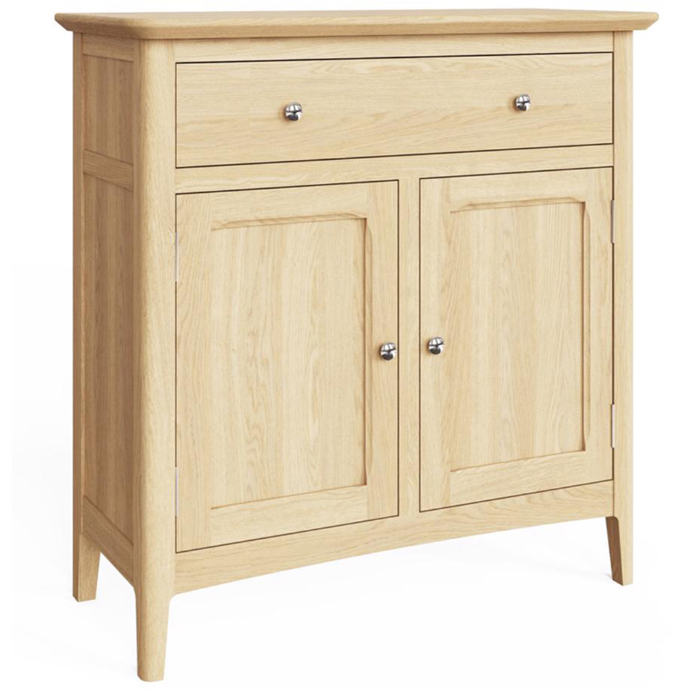 FWStyle 2 Door 1 Drawer Natural Oak Ash Veneer Sideboard Image 2