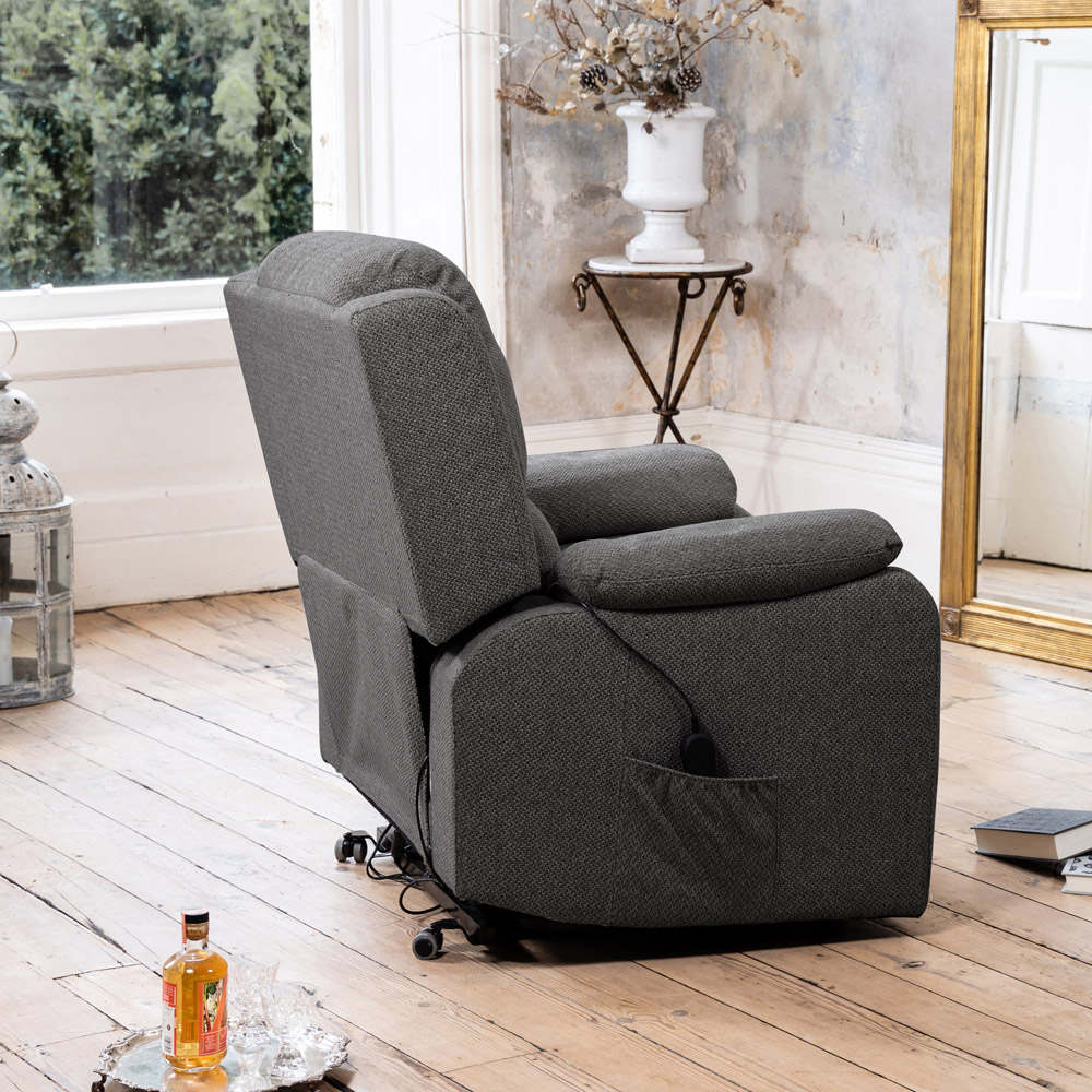Artemis Home Marldon Dark Grey Massage and Heat Electric Recliner Chair Image 4