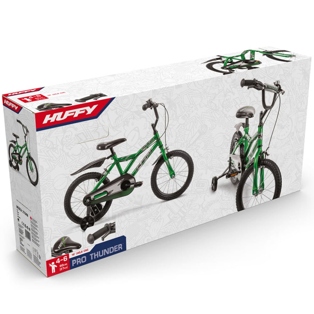 Huffy Pro Thunder 21104W Green 16 inch Kids Bike Image 7