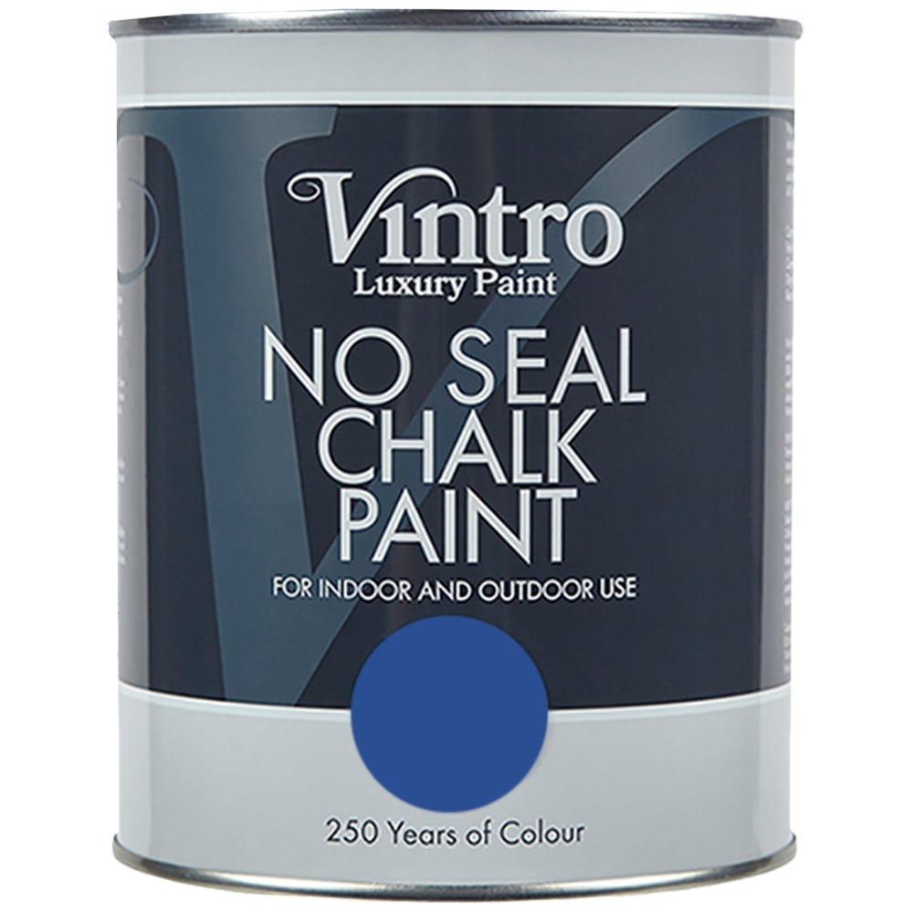 Vintro Paint Cobalt No Seal Chalk Paint 1L Image 2