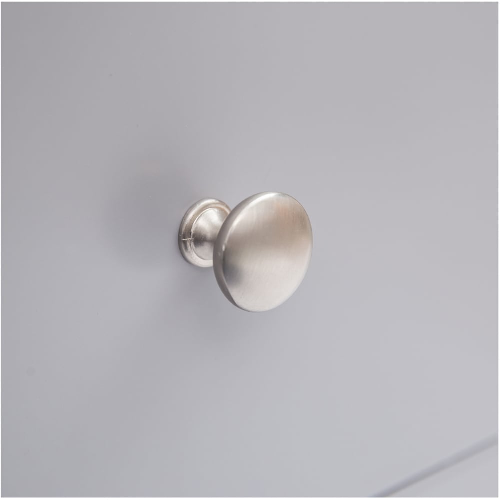Cabinet Bits Biccari 4 Drawer Dark Grey Chrome Knob Chest of Drawers Image 7