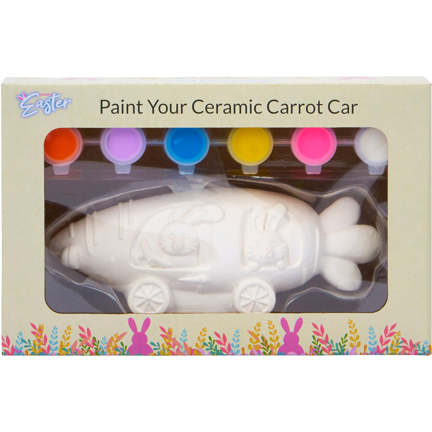 Paint Your Own Ceramic Carrot Car Image 1