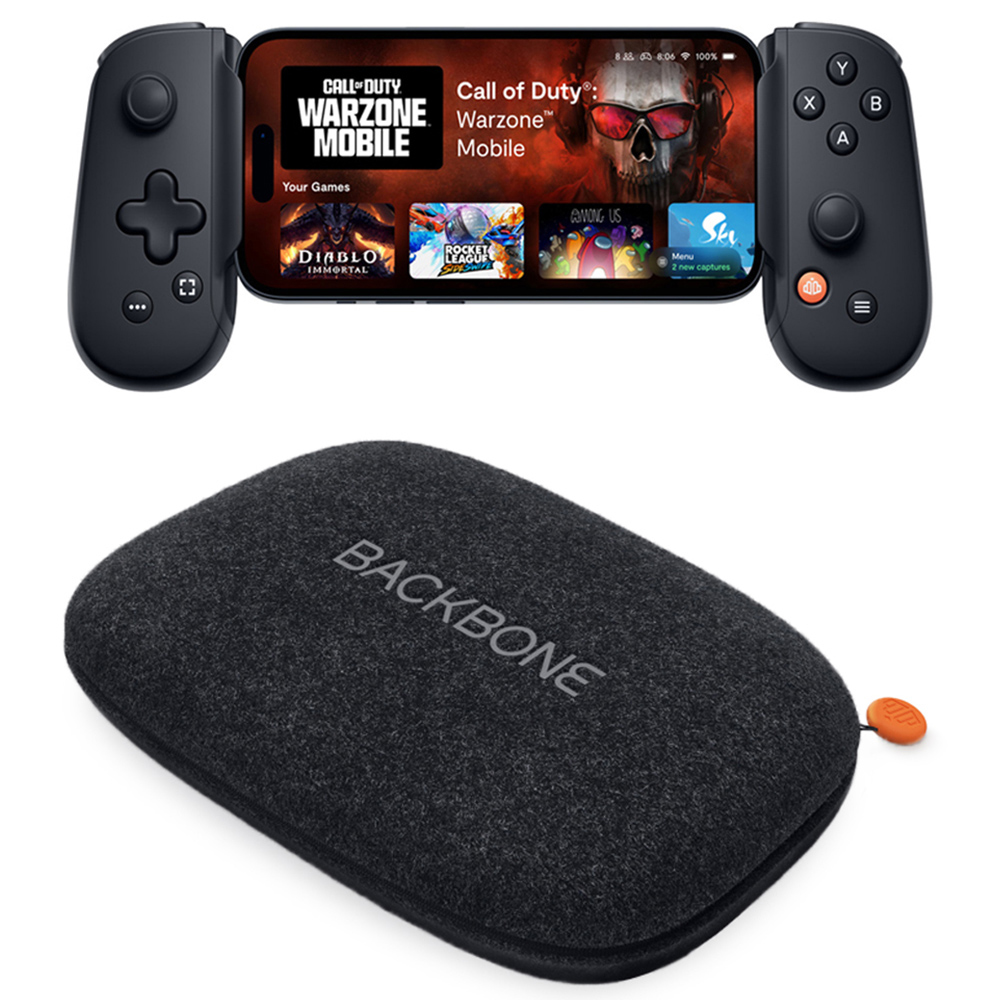 Backbone One Mobile Gaming Controller USB-C with One Carrying Case Black Image 1
