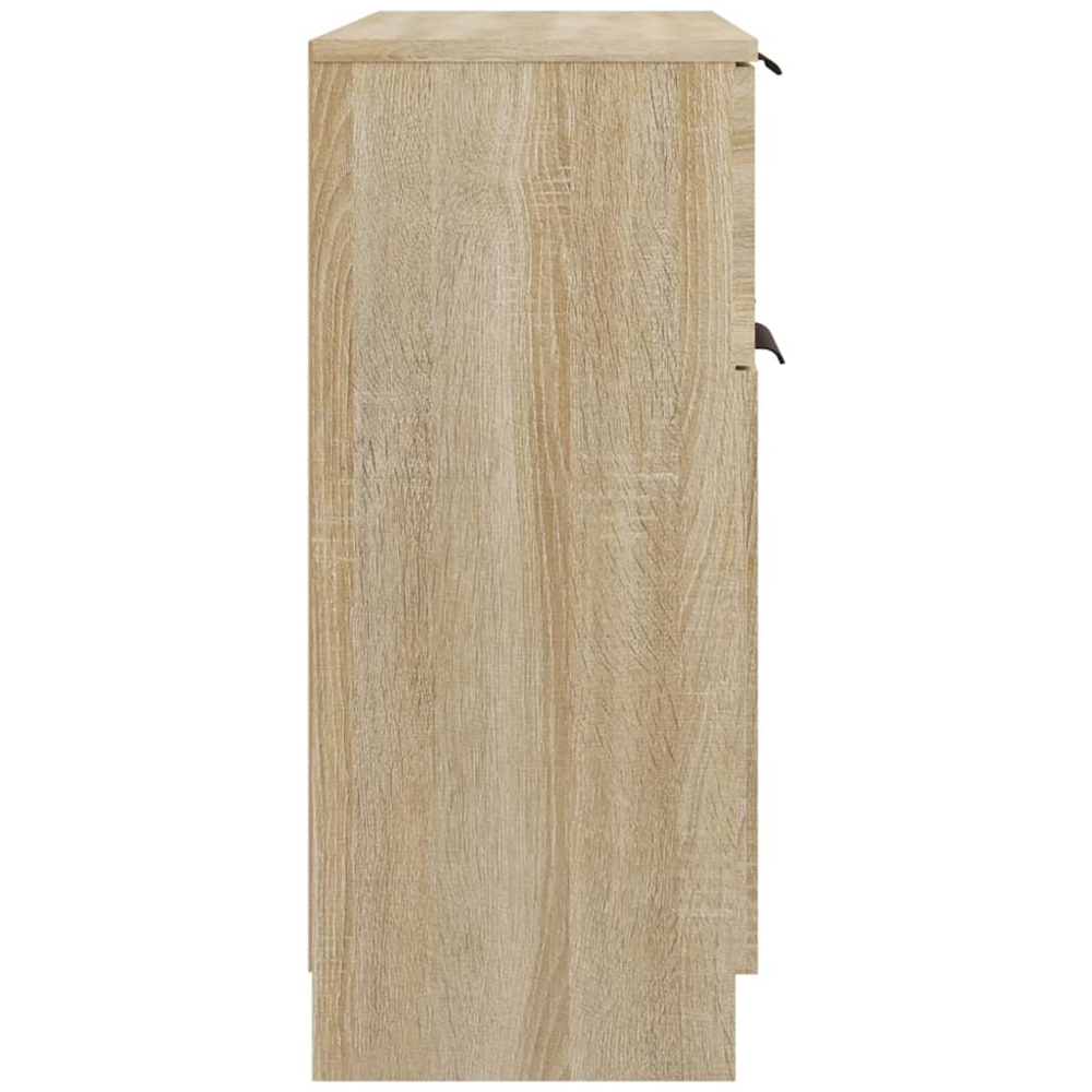 vidaXL 2 Door Single Drawer Sonoma Oak Sideboard Image 6