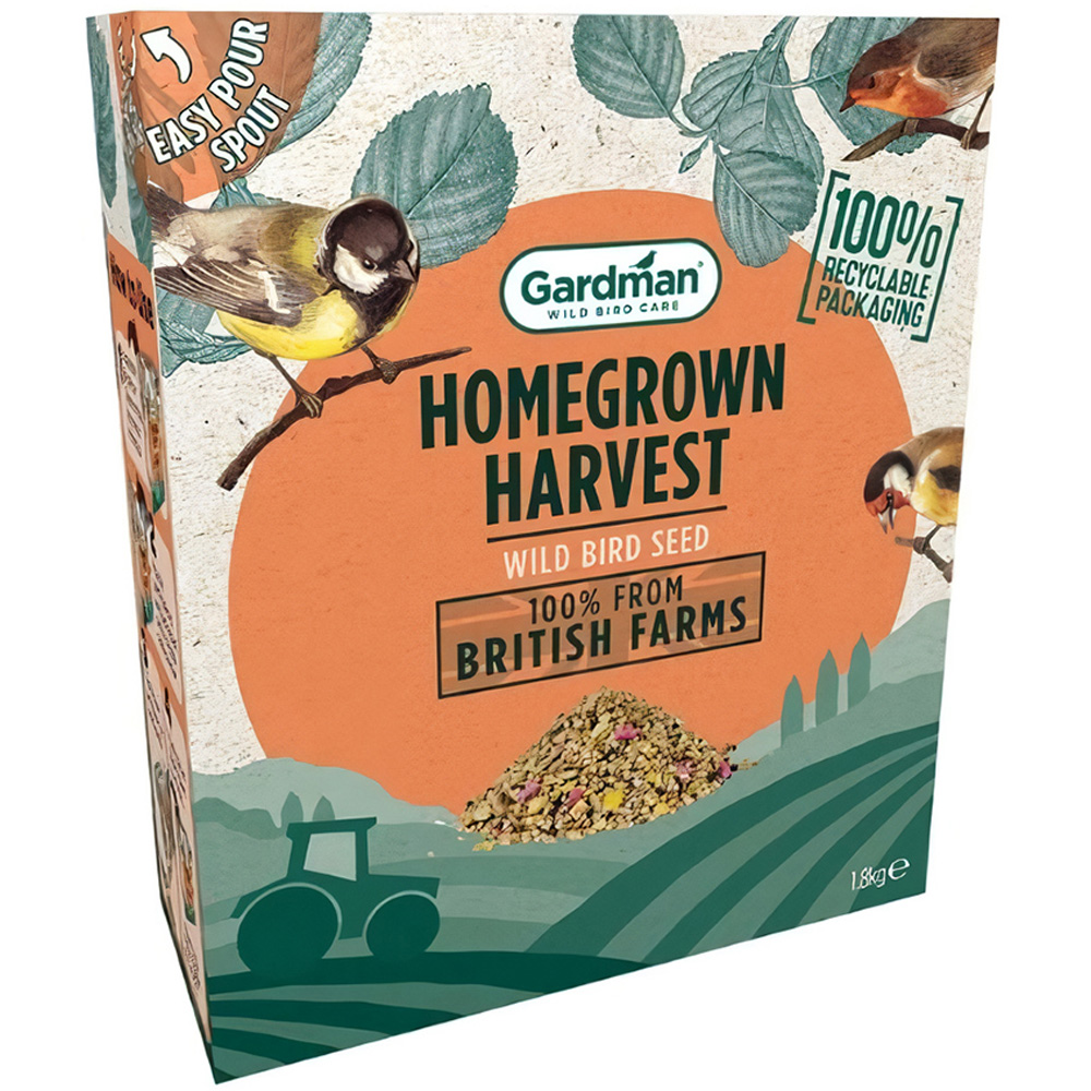 Gardman Homegrown Harvest Wild Bird Seed Mix 1.8kg Image 1
