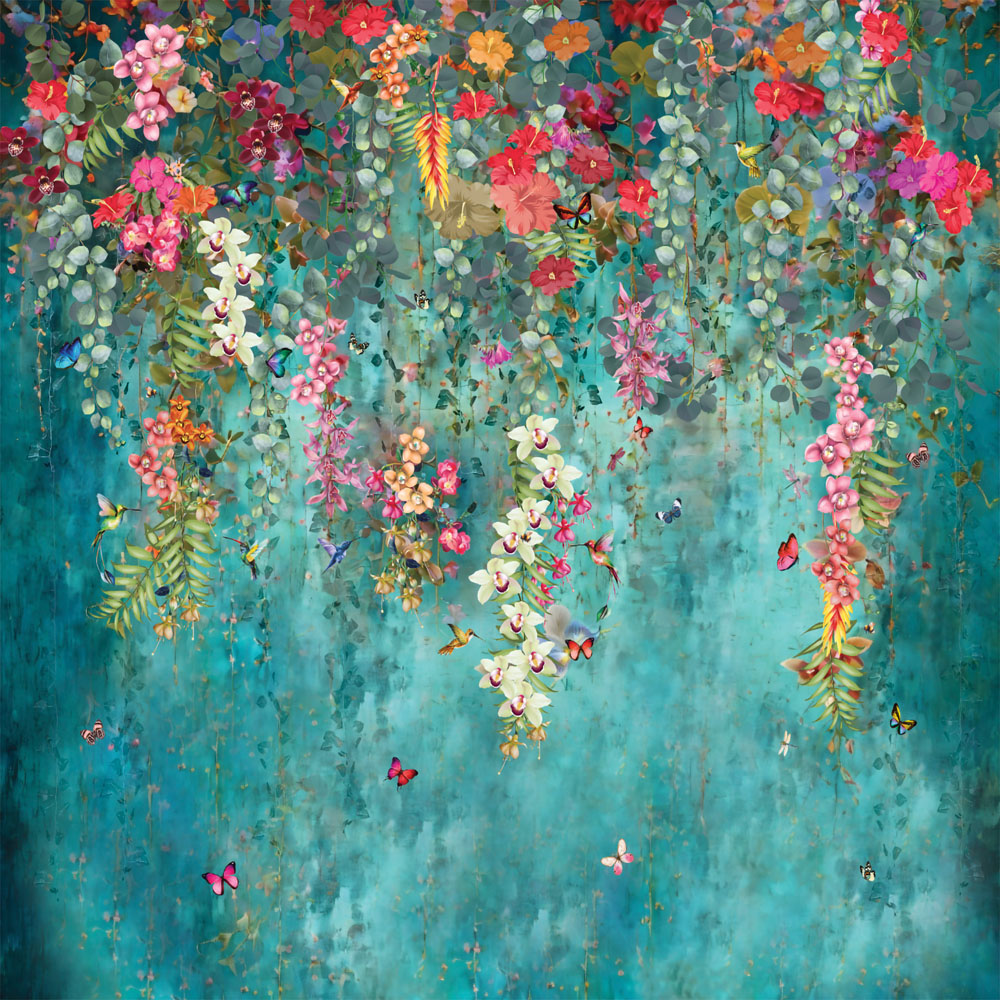 Splashbax Premium Artisan Botanical Cascade Acrylic Bathroom Wall Panel 2400 x 1200mm Image 2