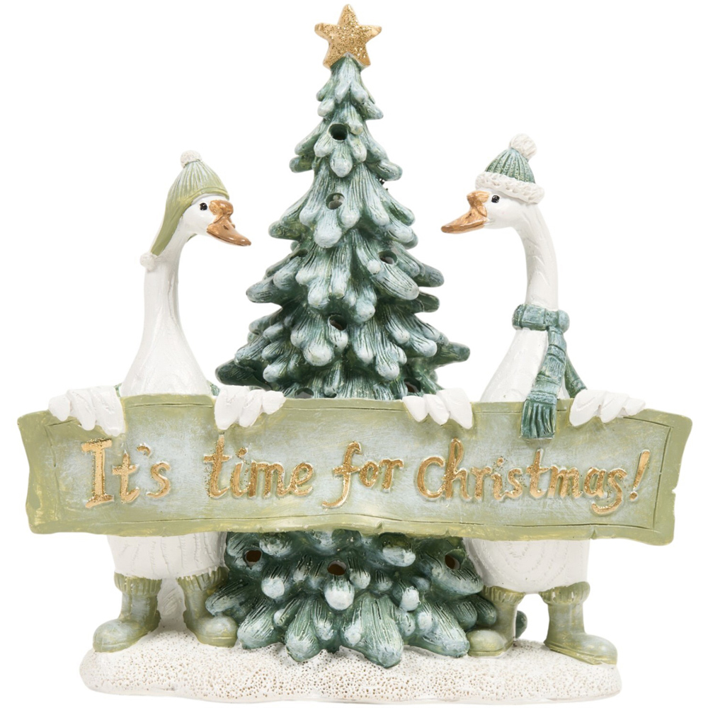 Light Up Christmas Geese Scene Decoration Image 2