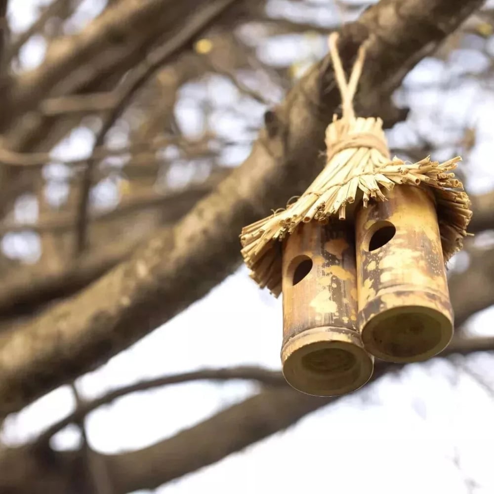 Marco Paul Bamboo Tiki Bird House Image 4