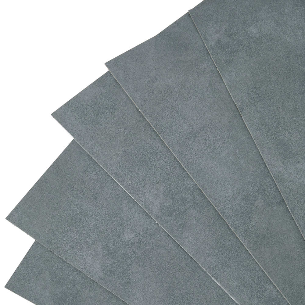 Living and Home PVC Dark Grey Stone Effect Self Adhesive Waterproof PVC Flooring Plank 28 Pack Image 3