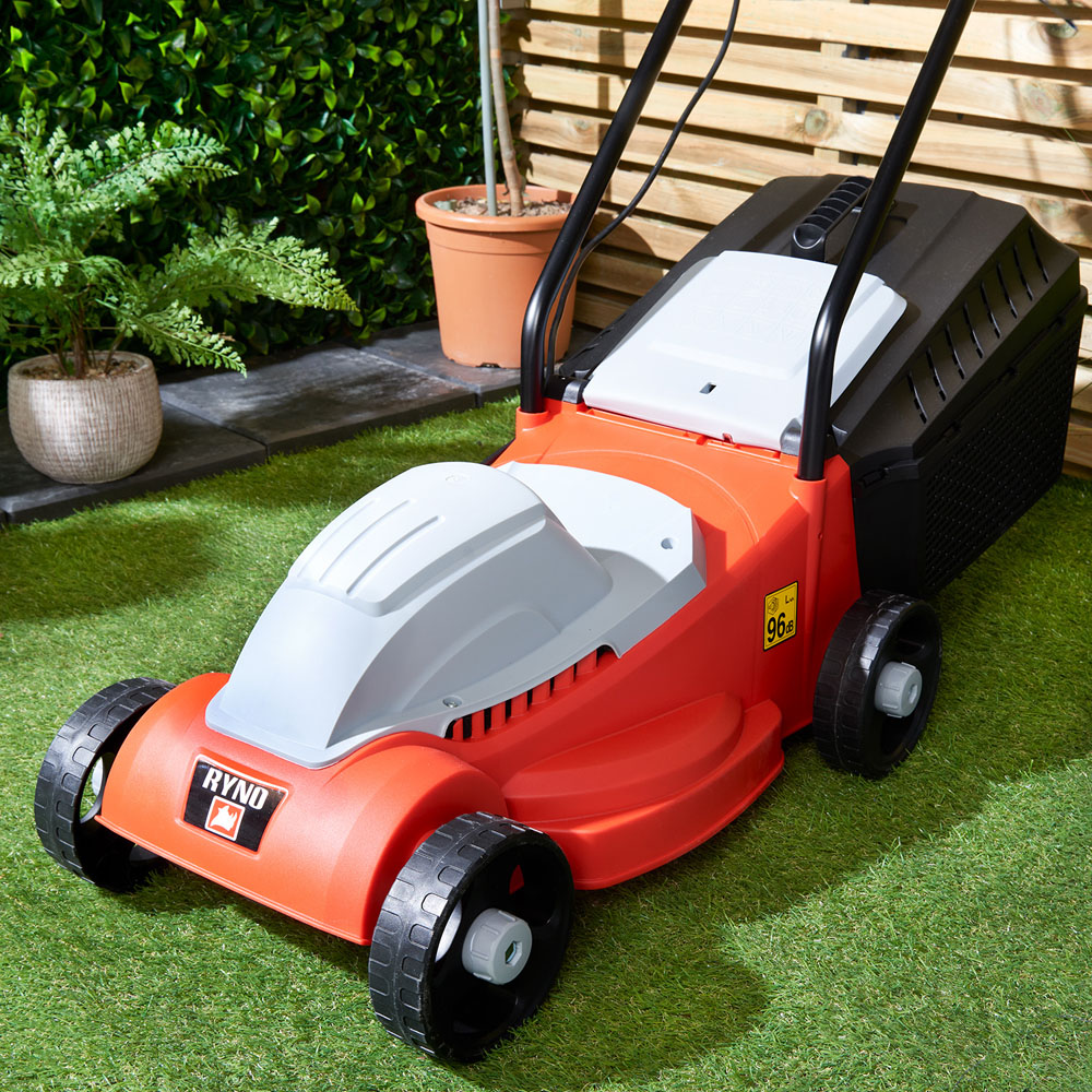 Ryno 1100W Hand Propelled 32cm Rotary Electric Lawn Mower Image 2