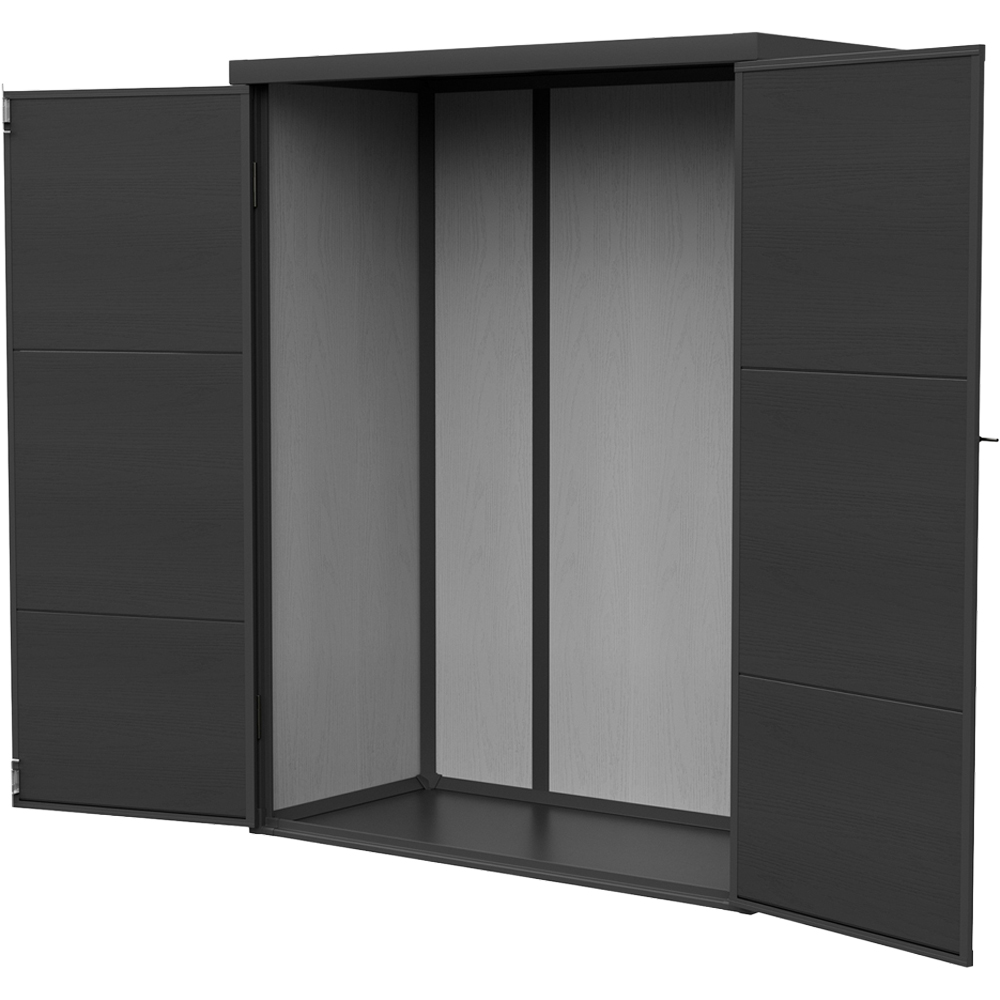 Living and Home 5 x 3ft Plastic Pent Garden Storage Shed Image 4
