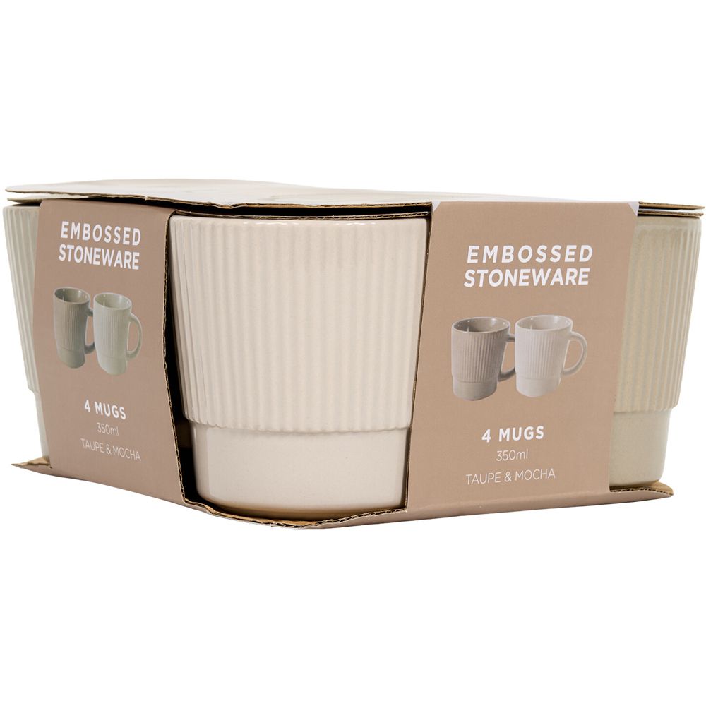 Form Stacking Mugs 4 pack Image 1