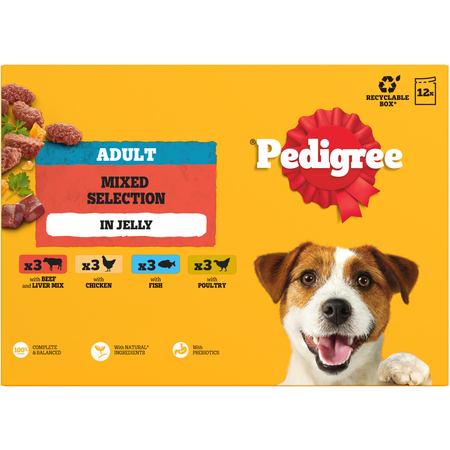 Pedigree Mixed Selection in Jelly Dog Food Brown / 12 Image 3