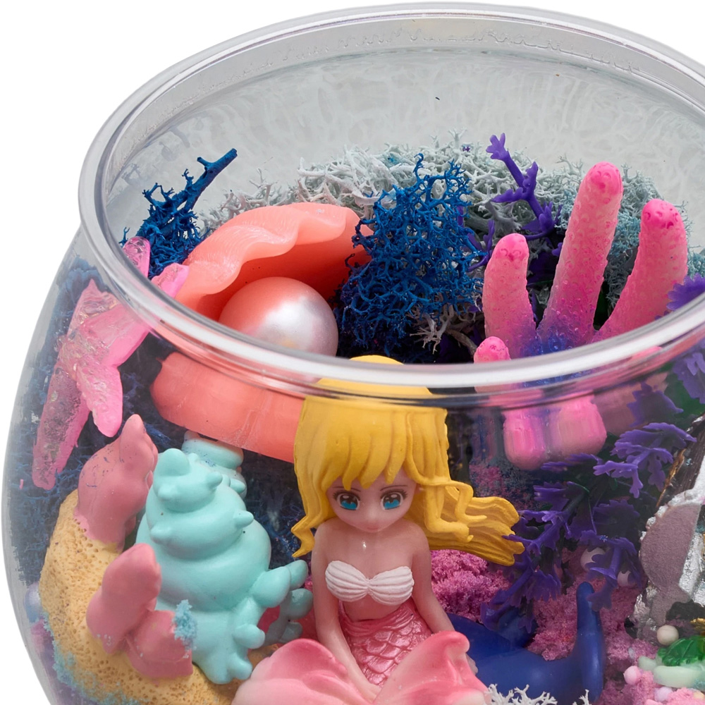 H&O Direct Kids DIY Mermaid LED Terrarium Kit with Remote Image 4
