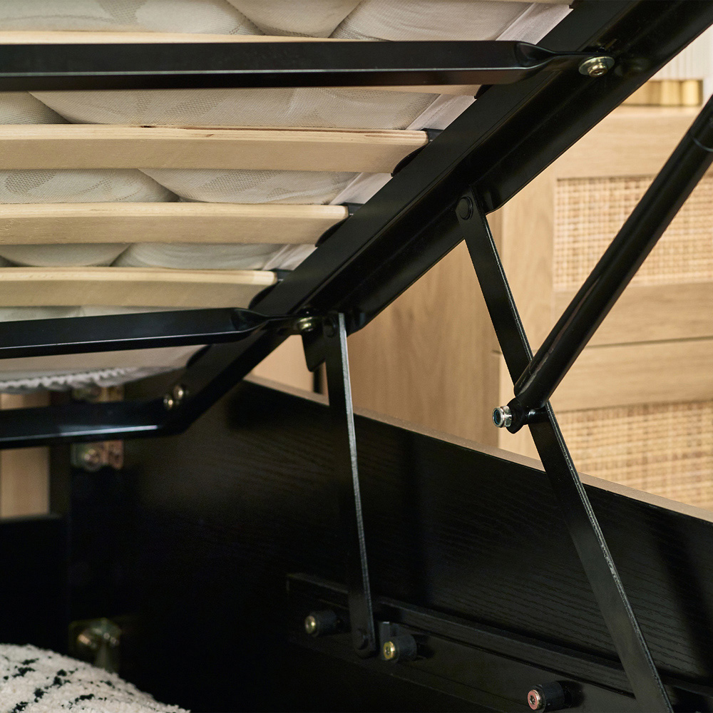 Julian Bowen Padstow Ottoman King Size Black Bed Frame Image 8