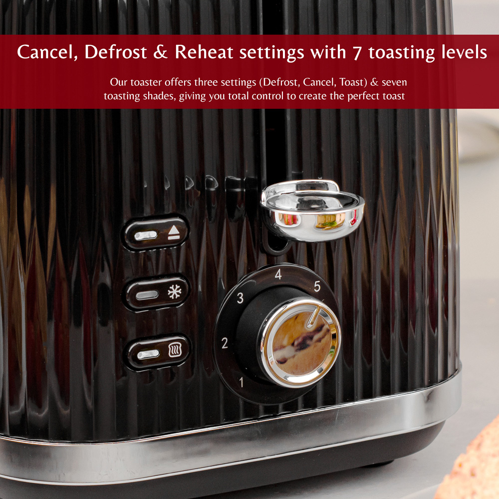 Innoteck Kitchen Pro Black 2 Slice Toaster 800W Image 5