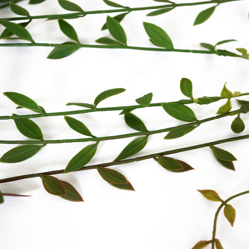Leaf String of Pearls Hanging Artificial Plant 4ft Image 4