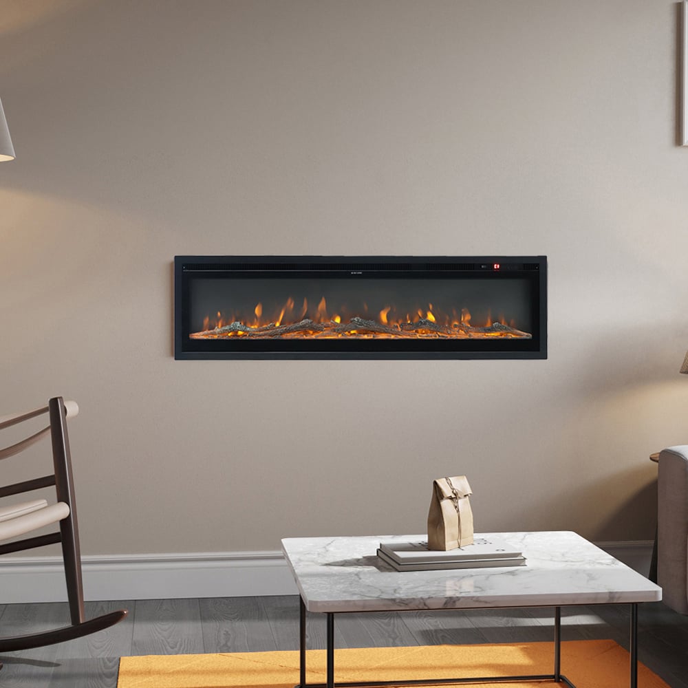 Living and Home 12 Flame Colours Electric Fireplace 40 Inch 1500W Image 2