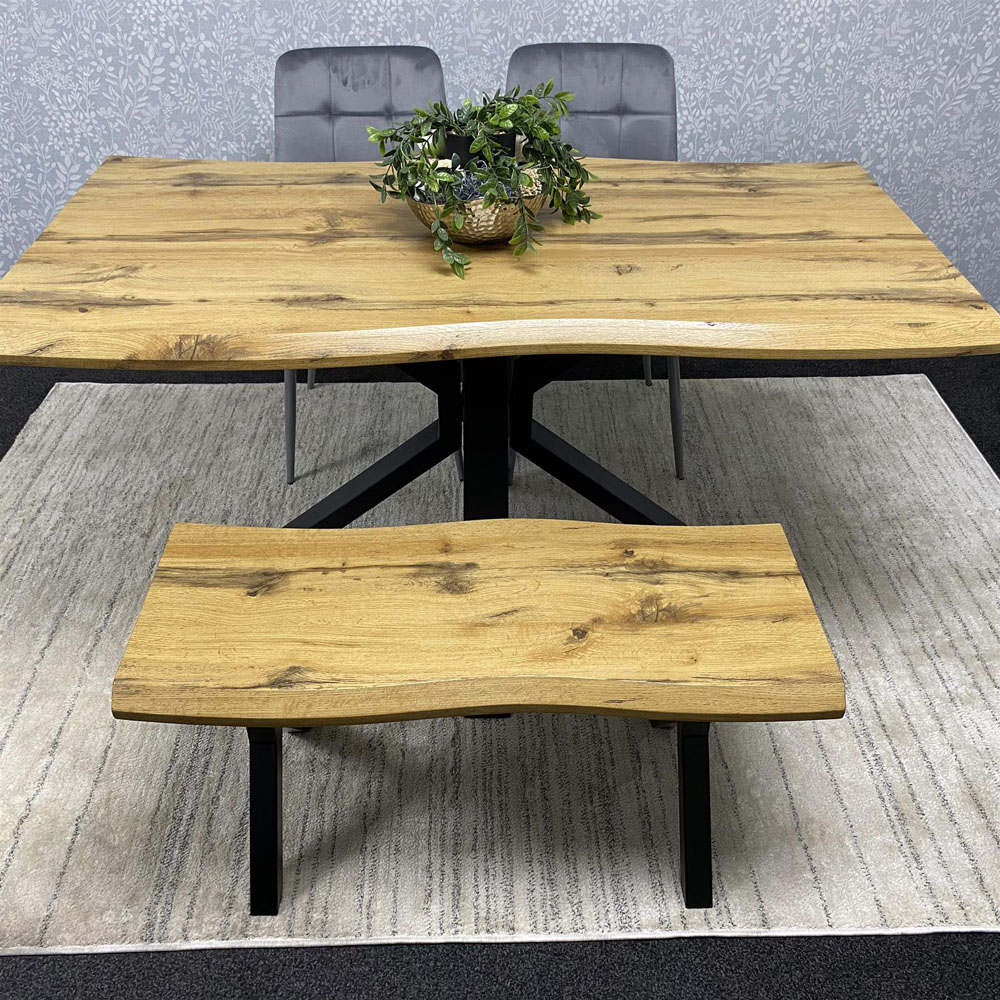 Kosy Koala 4 Seater Wooden Dining Set Grey Image 7