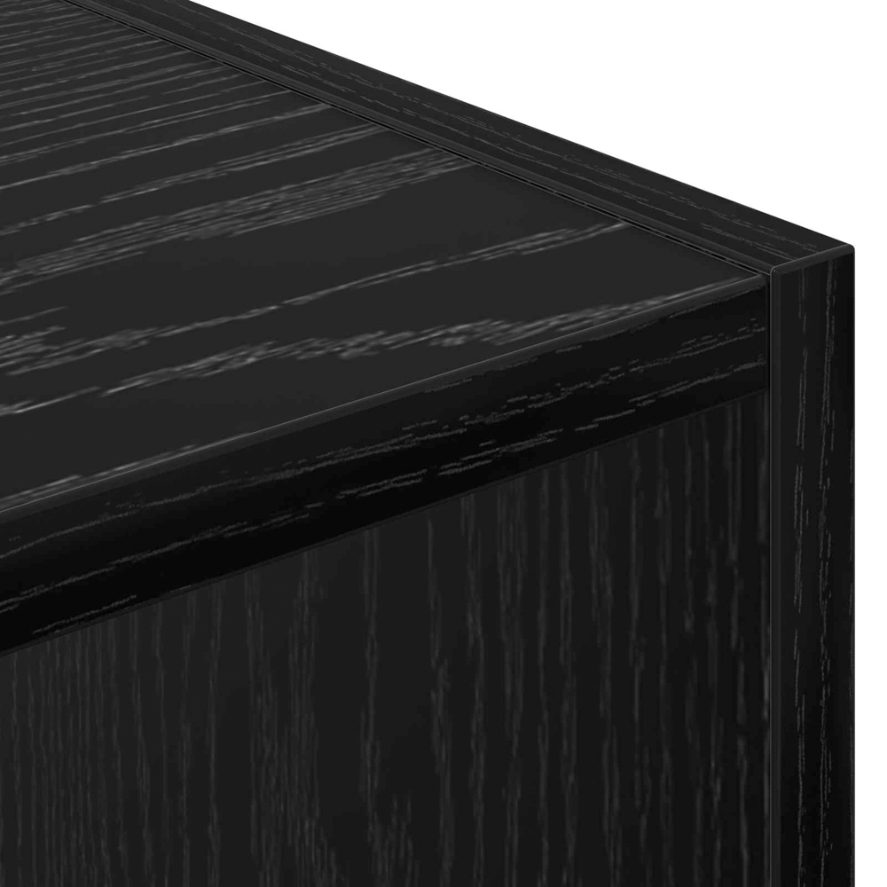 vidaXL 6 Shelf Black Oak Sideboard Image 6