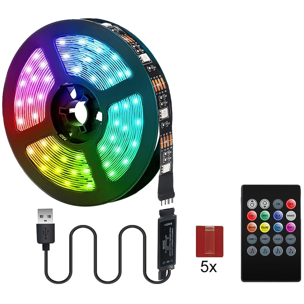 ExtraStar RGB LED Strip Light 3m with Remote Control Image 1