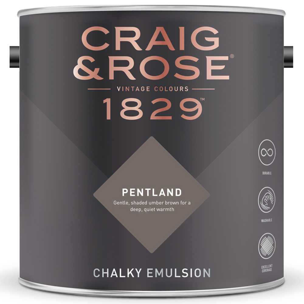 Craig & Rose Walls and Ceilings Pentland Chalky Emulsion Paint 5L Image 2