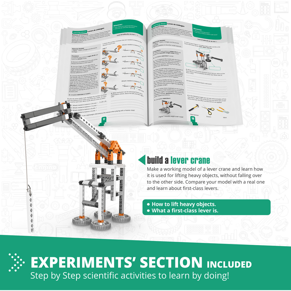 Engino Stem Mechanics Levers Linkages and Structures Building Set Image 5