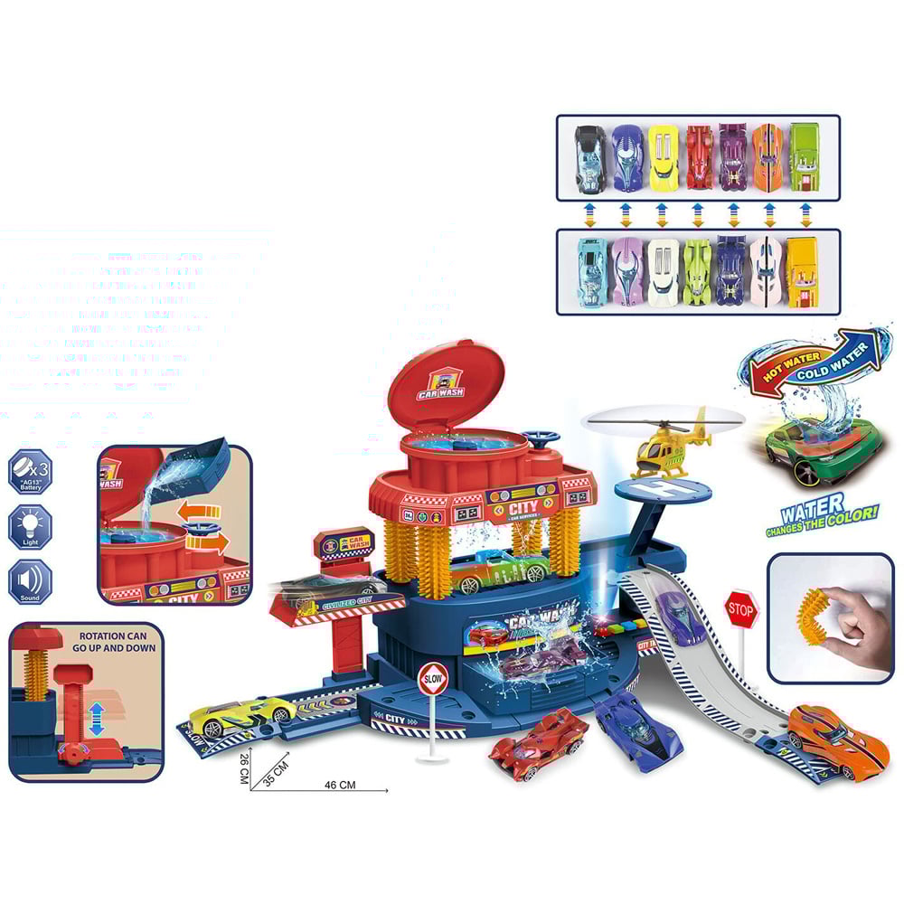 Colour Change Car Wash Playset - Multicolour Image 9