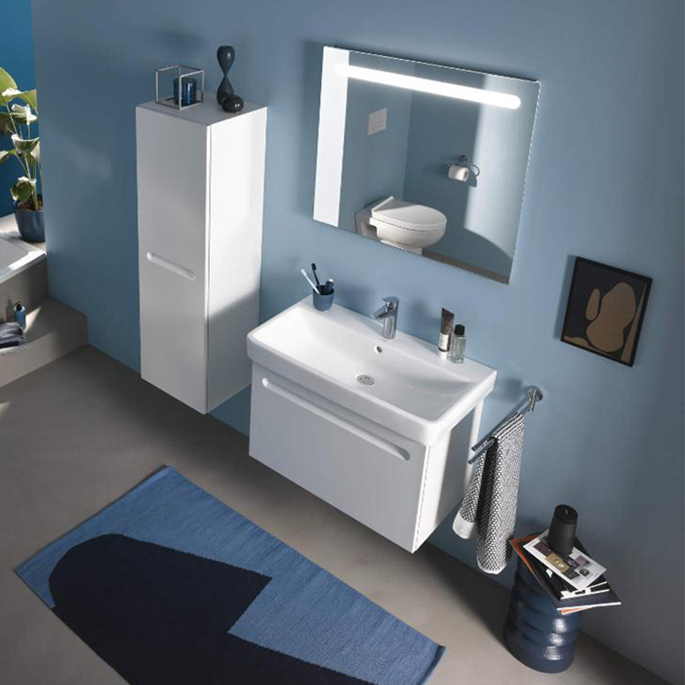 Duravit No.1 White Matt Semi-Tall Cabinet 400 x 360 x 1320mm Image 3