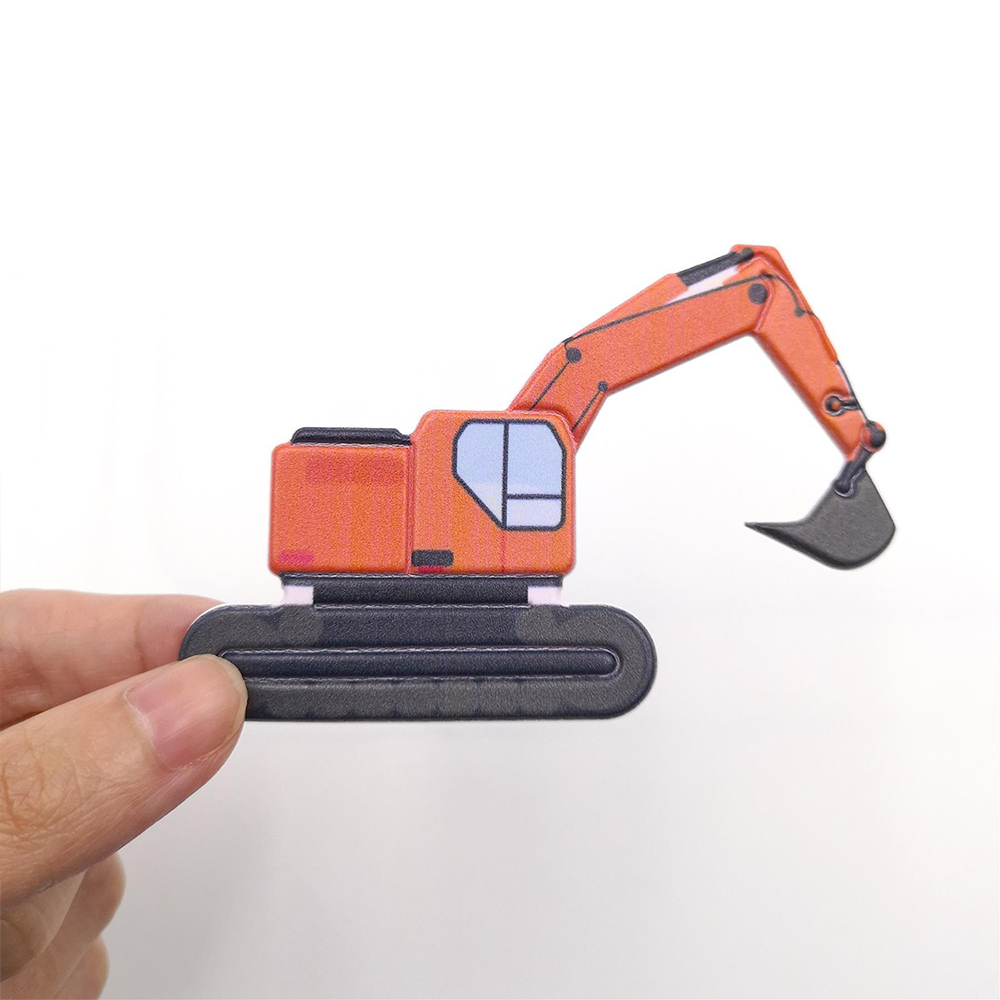 Walplus City Transport Heavy Construction Vehicle Double Sided Reusable Foam Window Sticker 69 Piece Image 6