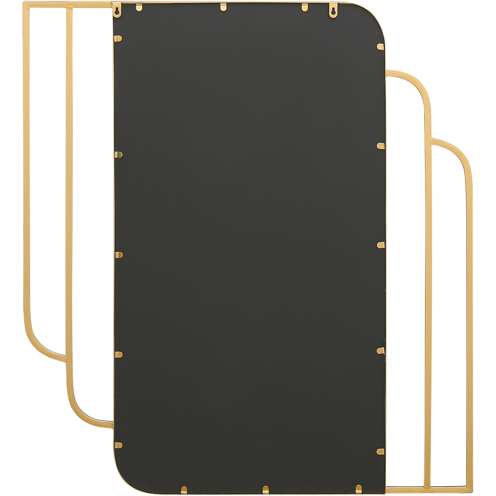 Charles Bentley Prague Gold Rectangular Wall Mirror Image 3