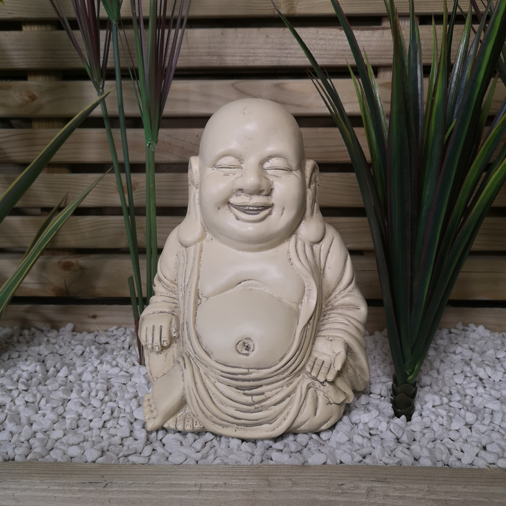 Samuel Alexander Laughing Buddha Garden Ornament 30cm Image 4