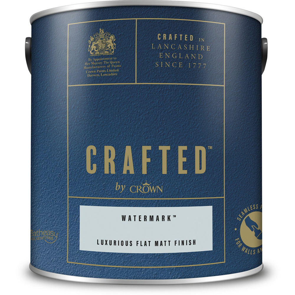 Crown Crafted Walls & Wood Watermark Luxurious Flat Matt Paint 2.5L Image 2