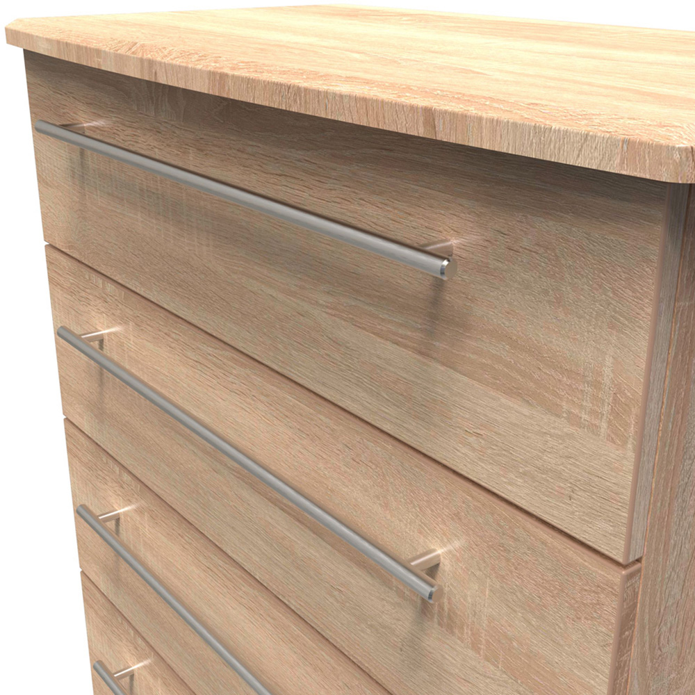 Crowndale Sherwood 5 Drawer Bardolino Oak Chest of Drawers Image 5
