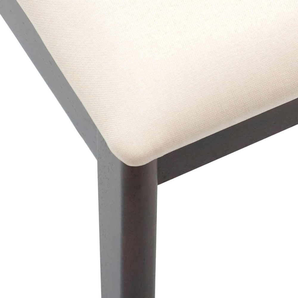 vidaXL Set of 2 Light Brown Rubberwood Vintage Dining Chairs Image 5